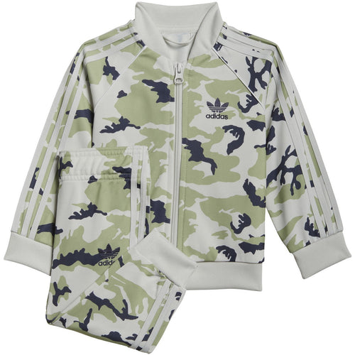 Adidas Toddlers/Little Kids' Camo SST Set Orbit Grey-Magic Lime-Shadow Navy