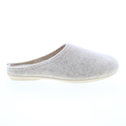 Miz Mooz Hale Home Womens Beige Canvas Slip On Clogs Slippers Shoes