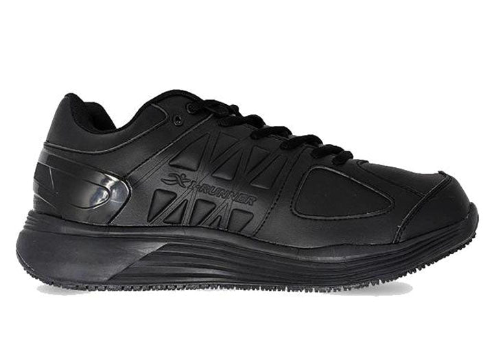 Mens Wide Fit I-Runner Pro Leather Oil and Slip Resistant Trainers