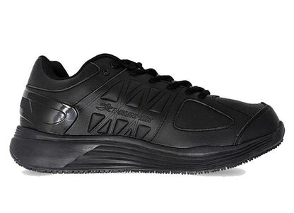 Mens Wide Fit I-Runner Pro Leather Oil and Slip Resistant Trainers