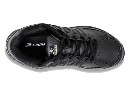 Mens Wide Fit I-Runner Pro Leather Oil and Slip Resistant Trainers