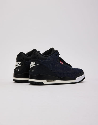 Jordan Air Jordan 3 Retro x Levi's 'Indigo and Gym Red' Grade-School