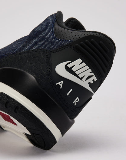 Jordan Air Jordan 3 Retro x Levi's 'Indigo and Gym Red' Grade-School