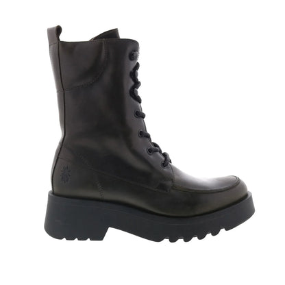 Fly London Mori MORI990FLY-002 Womens Black Leather Casual Dress Boots