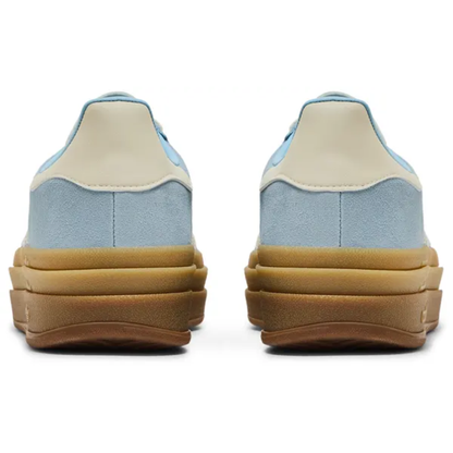 Adidas Originals Women's Blue/Cream Gazelle Bold Sneakers, JQ7776 (No Box)