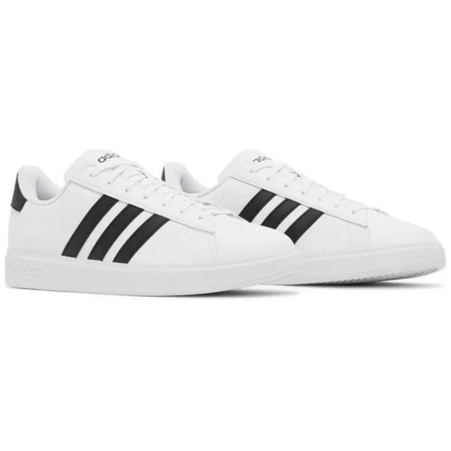Adidas Men's White Grand Court 2.0 Sneakers, GW9195 (No Box)