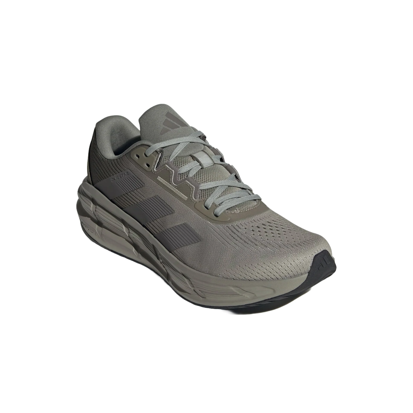 Adidas Men's Green Questar 3 'Silver Pebble Olive' Sneakers, IE8182 (No Box)