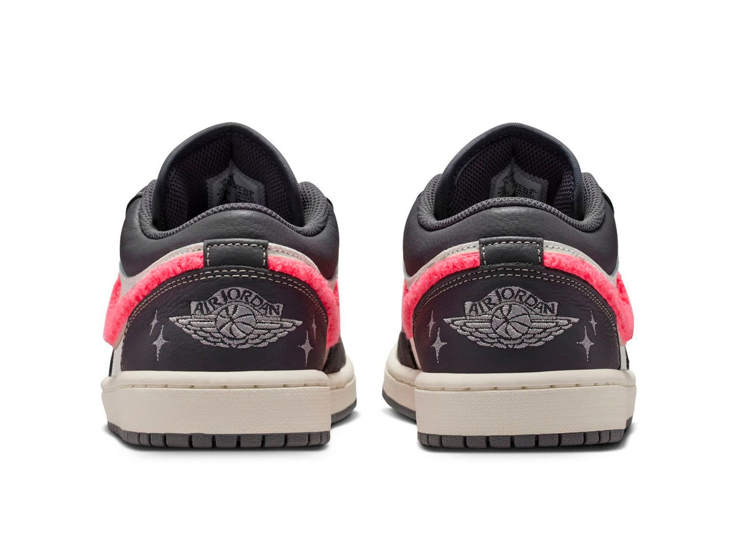 Women's Air Jordan 1 Low in Light Graphite / Hot Punch