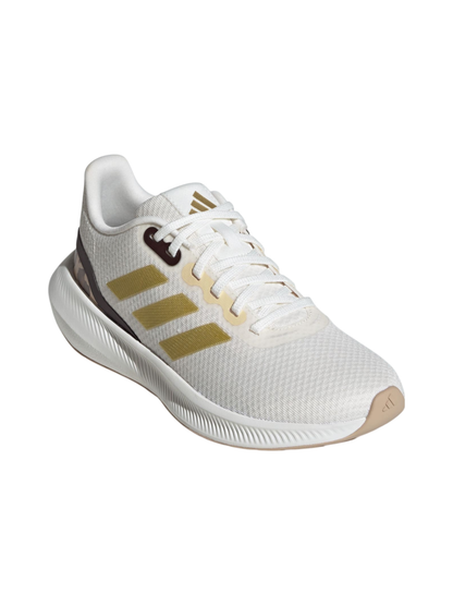 Adidas Women's White & Gold Runfalcon 3.0 Sneakers, IE0751