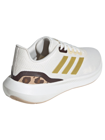 Adidas Women's White & Gold Runfalcon 3.0 Sneakers, IE0751