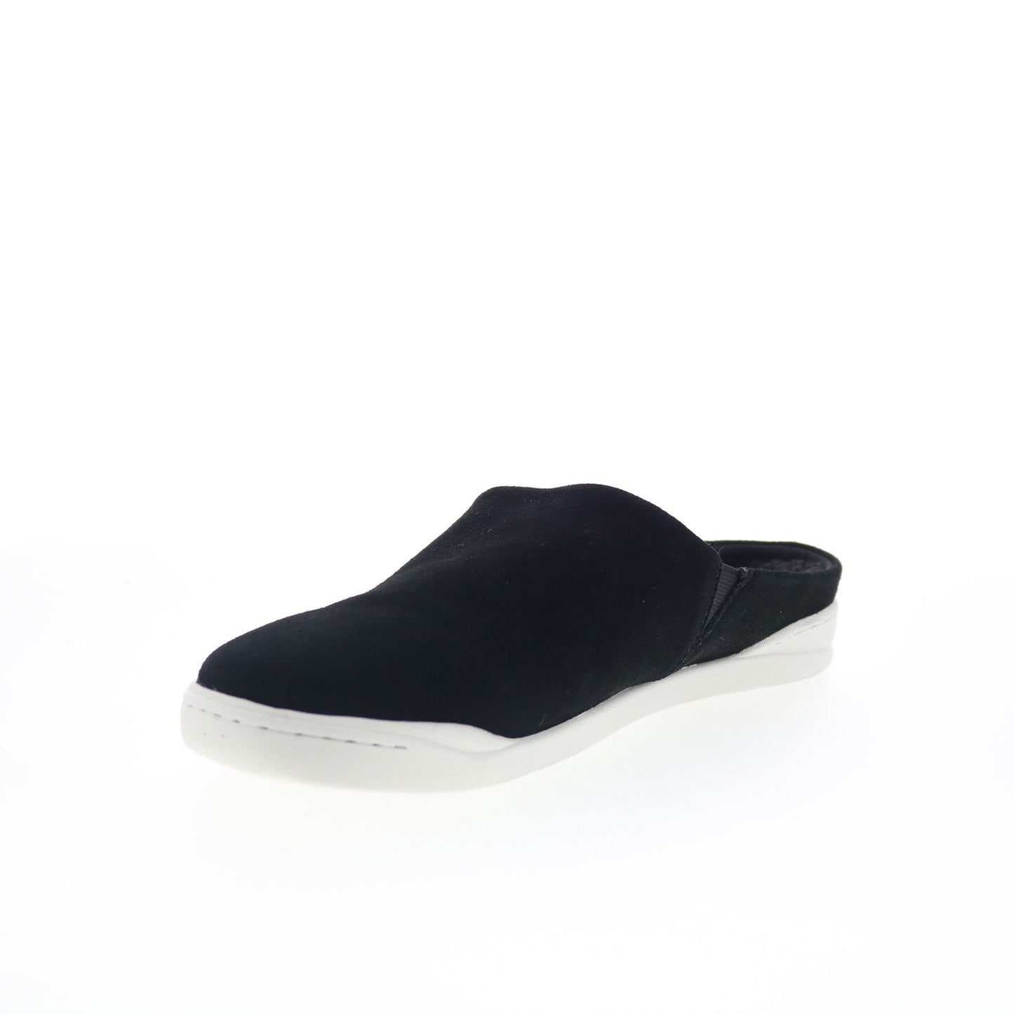 SoftWalk Auburn S2151-003 Womens Black Suede Slip On Mule Flats Shoes