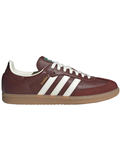 Adidas Originals Men's Samba OG Sneakers, Fox Brown / Off White / Gum, JR0892