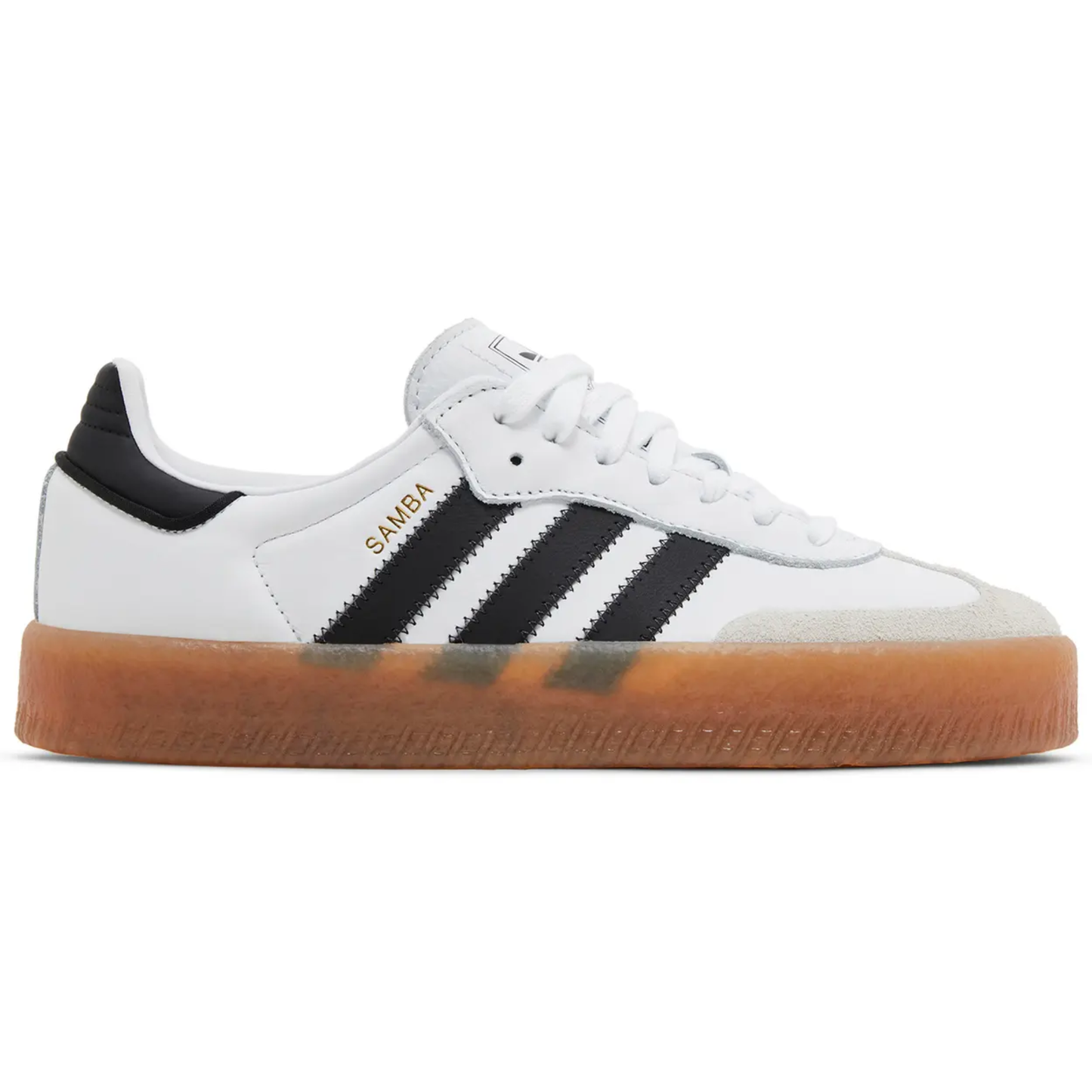 Adidas Originals Women's Sambae Sneakers, White / Black / Gold, JI1349