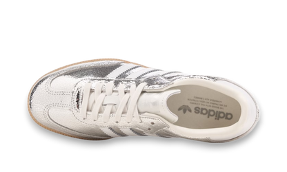 adidas Samba OG Silver Metallic Cracked Leather