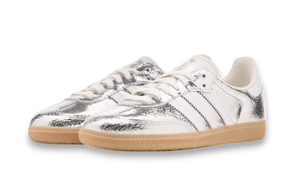 adidas Samba OG Silver Metallic Cracked Leather