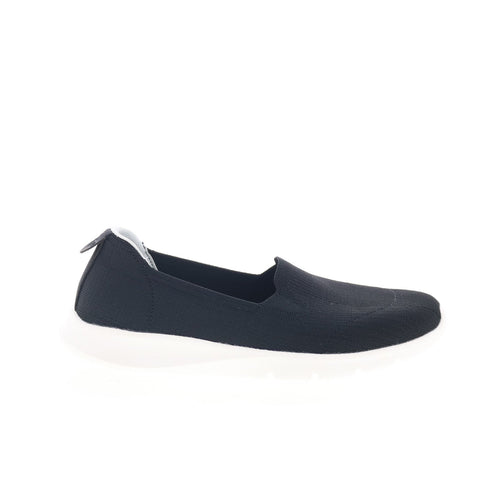 Spenco Comfort Stretch Ease SP1201BLK Womens Black Mesh Loafer Flats Shoes