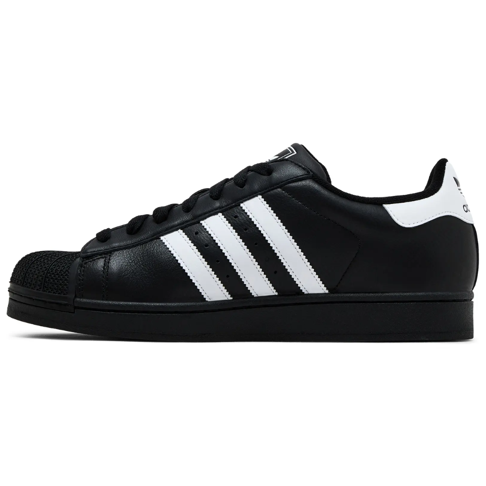 Adidas Originals Men's Black Superstar II Sneakers, JI0079
