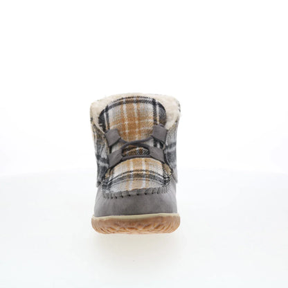 Minnetonka Torrey 40168 Womens Gray Synthetic Loafer Slippers Shoes