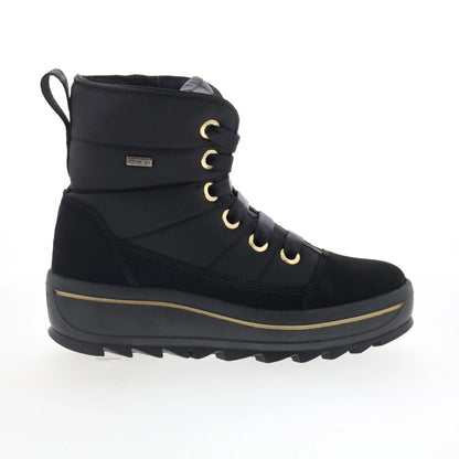 Pajar Tyra 77517 Womens Black Canvas Lace Up Ankle & Booties Boots
