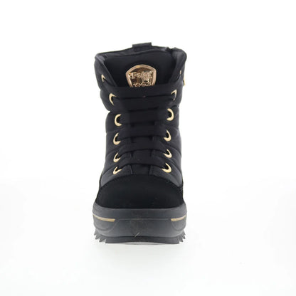 Pajar Tyra 77517 Womens Black Canvas Lace Up Ankle & Booties Boots