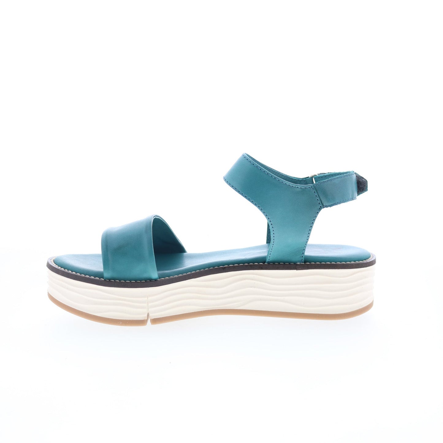 Miz Mooz Vice Womens Blue Leather Strap Slingback Sandals Shoes