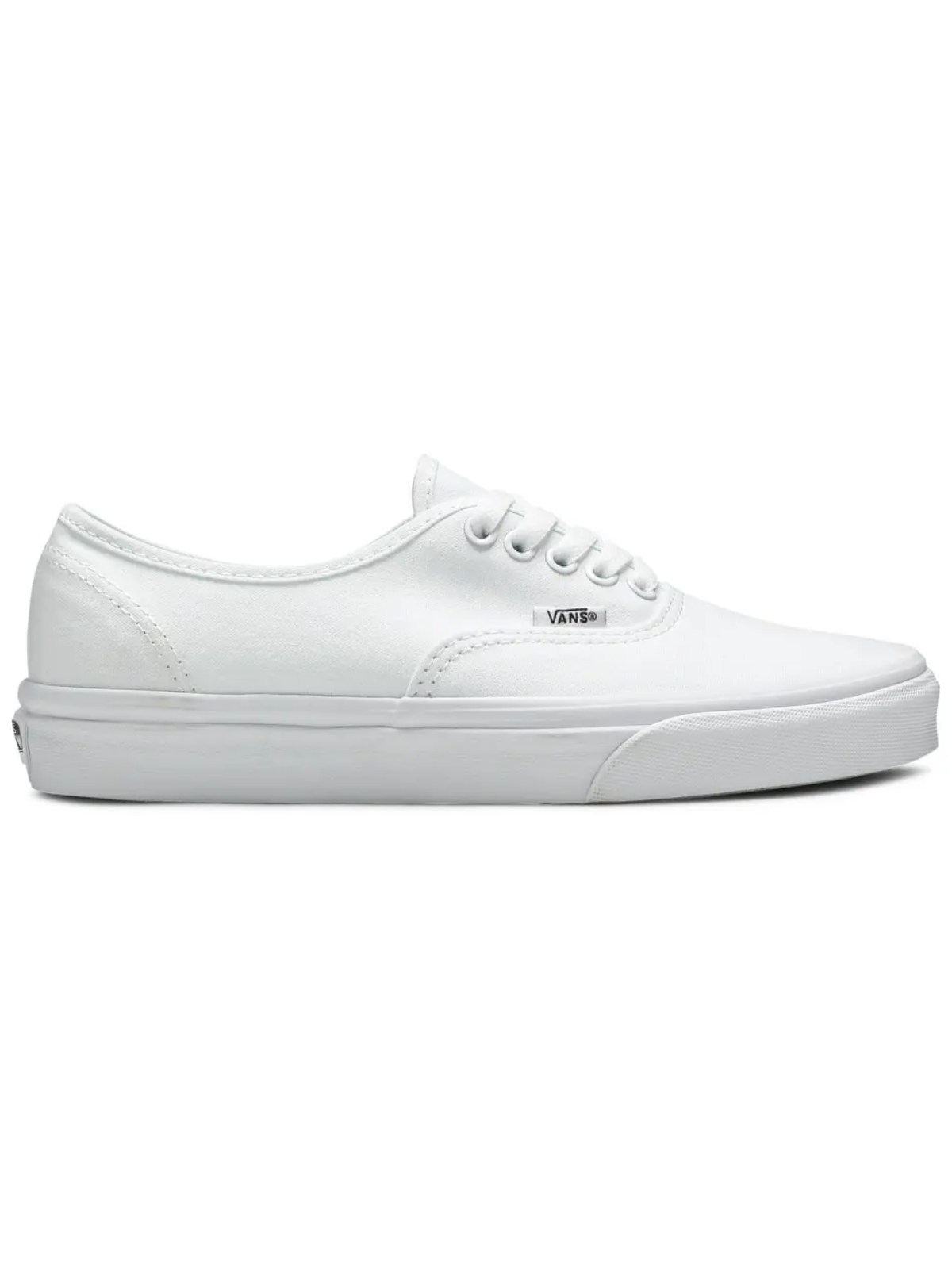 Vans Mens Authentic Canvas Sneakers, White, VN000EE3W00