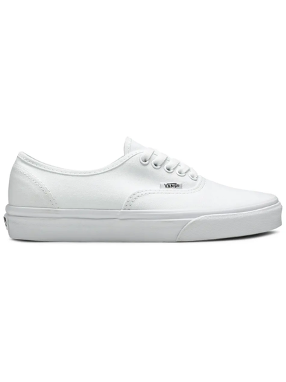 Vans Mens Authentic Canvas Sneakers, White, VN000EE3W00