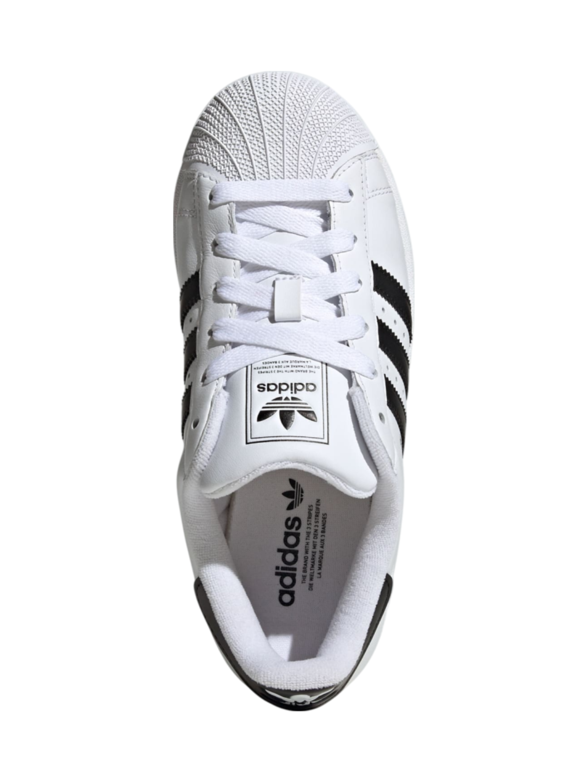 Adidas Originals White Women's Superstar II Sneakers, JH7032 (Damaged Box)