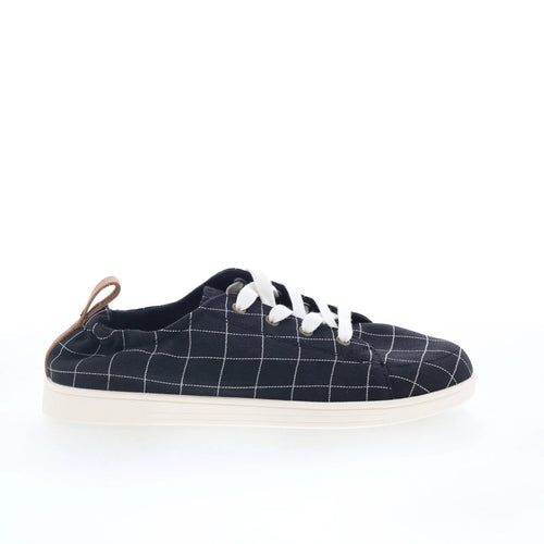 Spenco Windowpane SP1202BLK Womens Black Canvas Lifestyle Sneakers Shoes