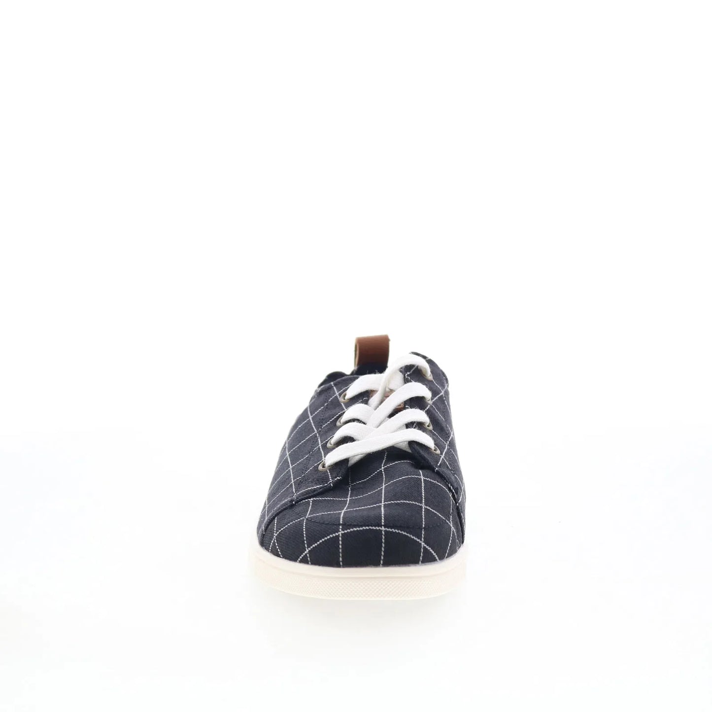 Spenco Windowpane SP1202BLK Womens Black Canvas Lifestyle Sneakers Shoes