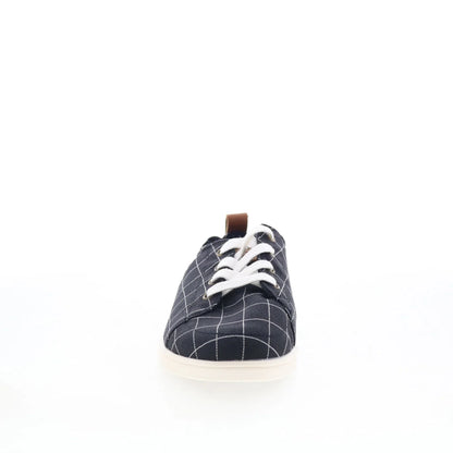 Spenco Windowpane SP1202BLK Womens Black Canvas Lifestyle Sneakers Shoes